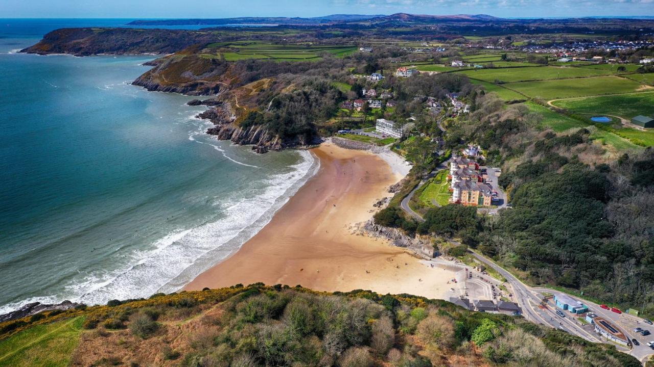 Caswell Beach Chalet 70 Located In Gower Peninsula Swansea Dış mekan fotoğraf